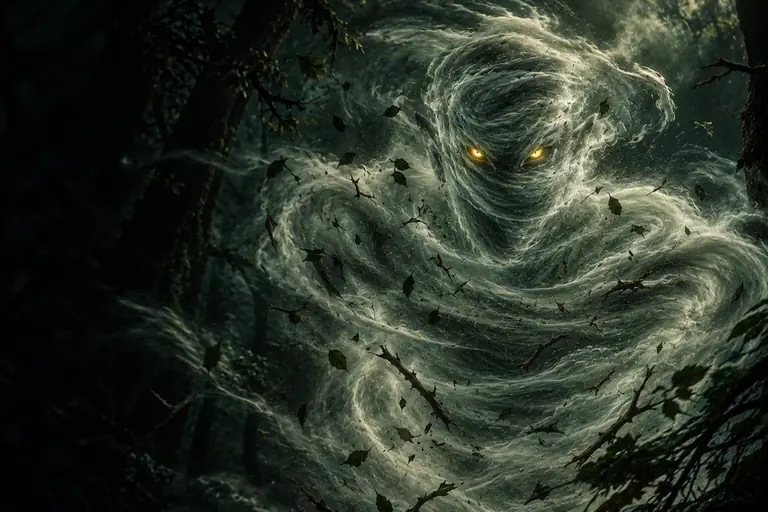 Illustration of a air elemental