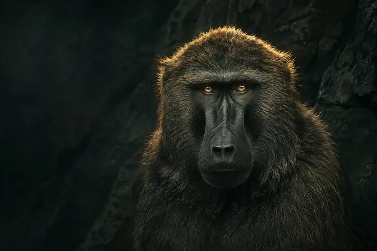 Illustration of a baboon