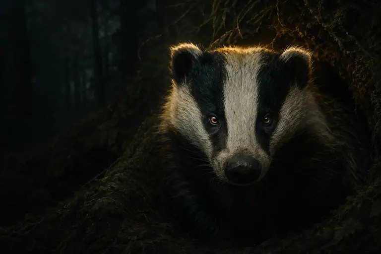 Illustration of a badger