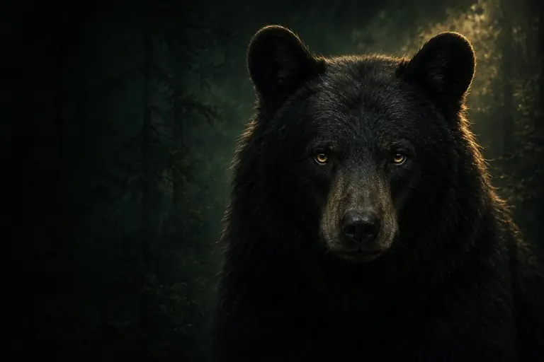 Illustration of a black bear