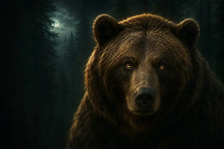 Illustration of a brown bear