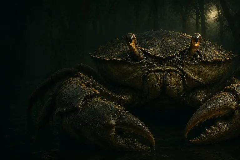 Illustration of a giant crab