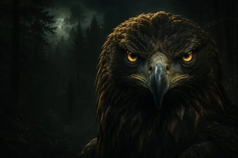 Illustration of a giant eagle