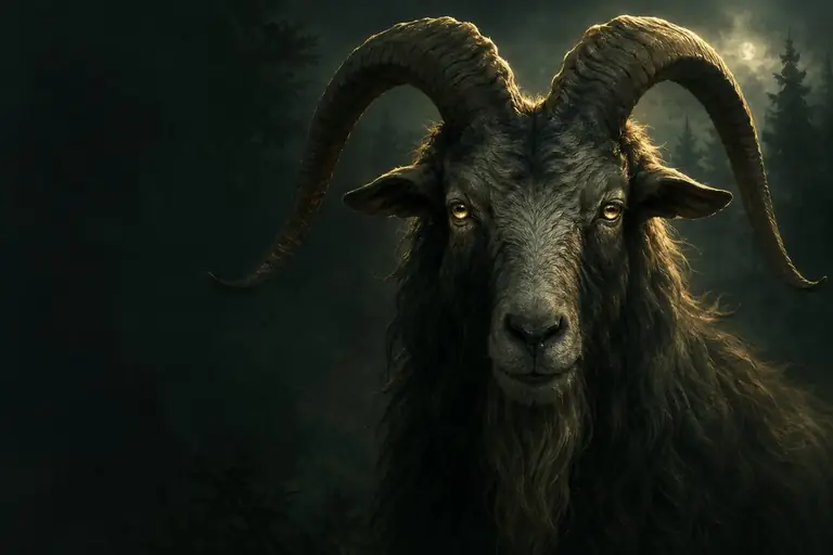 Illustration of a giant goat
