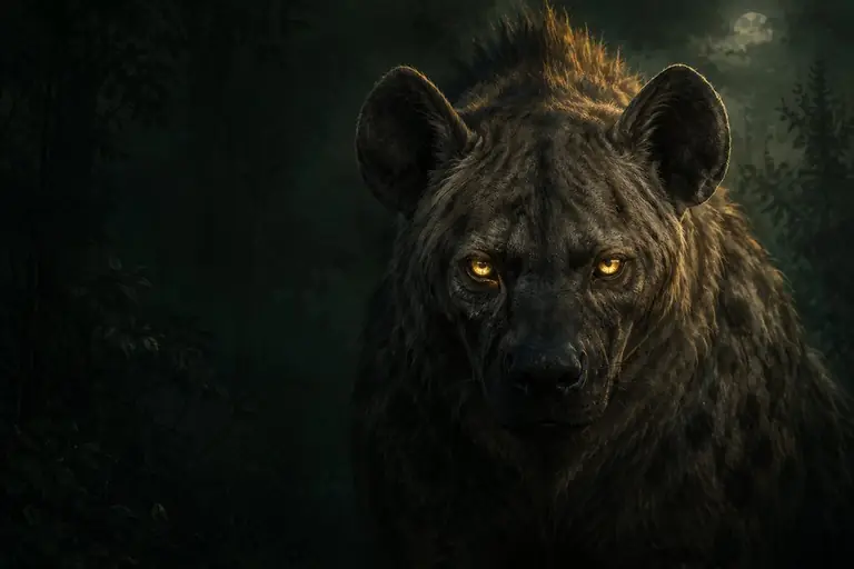 Illustration of a giant hyena