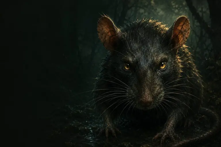 Illustration of a giant rat