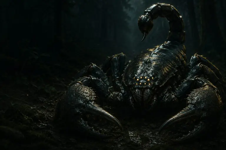 Illustration of a giant scorpion