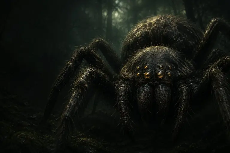 Illustration of a giant spider