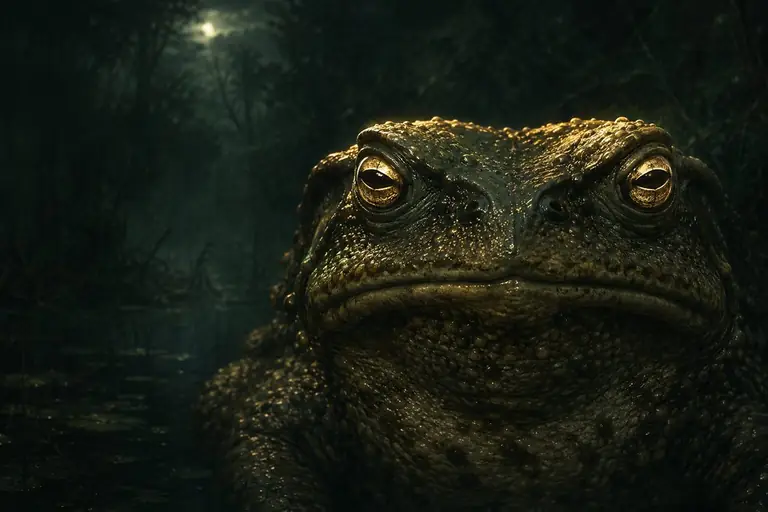 Illustration of a giant toad