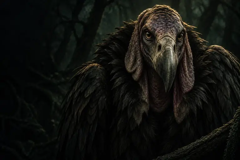 Illustration of a giant vulture
