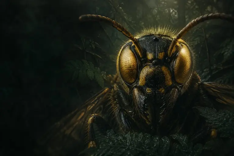 Illustration of a giant wasp