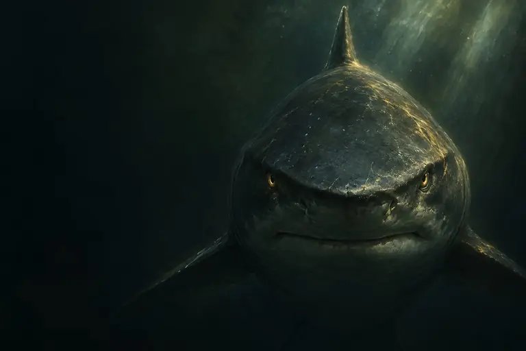 Illustration of a hunter shark