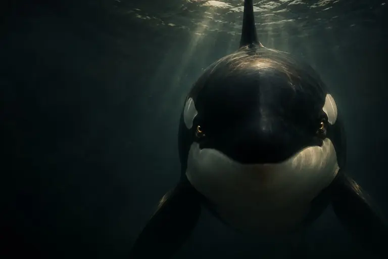 Illustration of a killer whale
