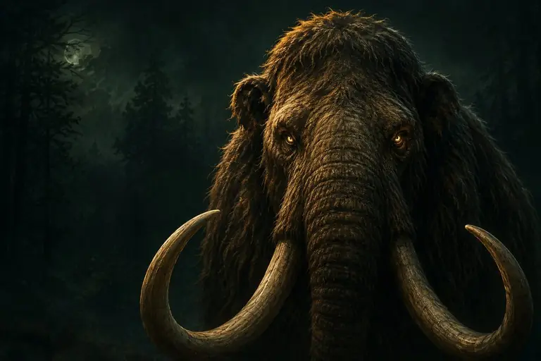 Illustration of a mammoth