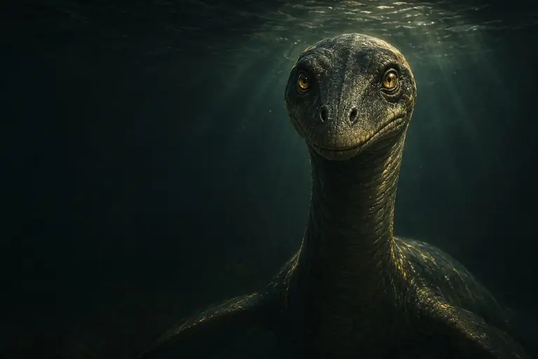 Illustration of a plesiosaurus