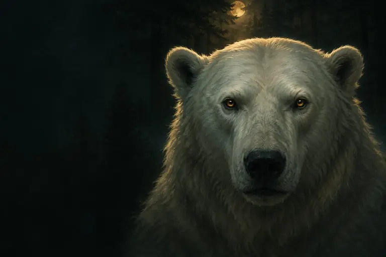 Illustration of a polar bear