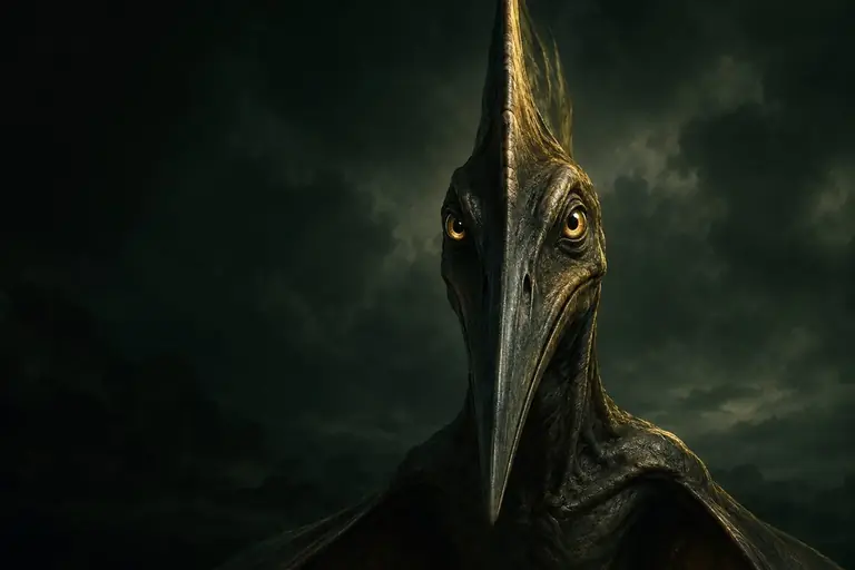 Illustration of a pteranodon