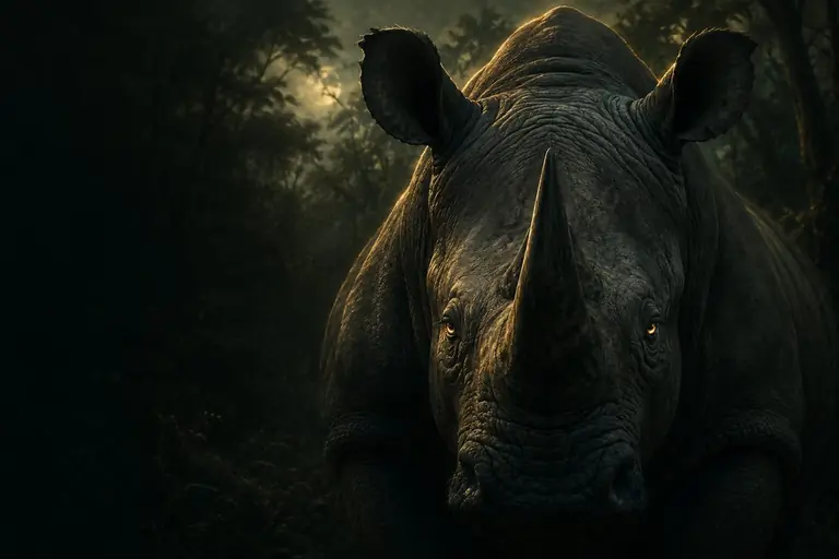Illustration of a rhinoceros