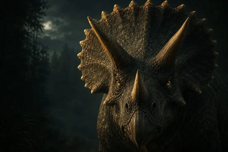 Illustration of a triceratops