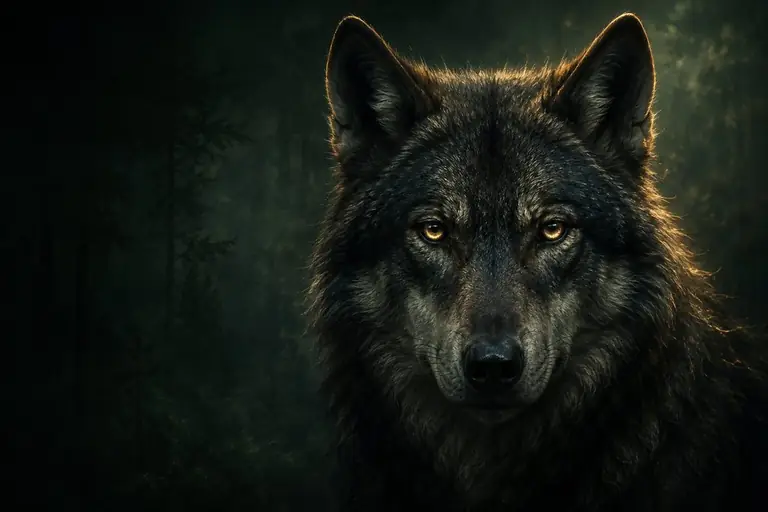 Illustration of a wolf